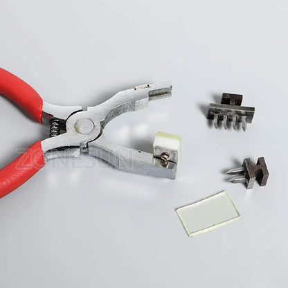 ZONESUN Hole Punching Pliers Stitching Punch Tool Puncher For Leather Craft Handcraft Sewing Tool Wallet Bracelet Handbag