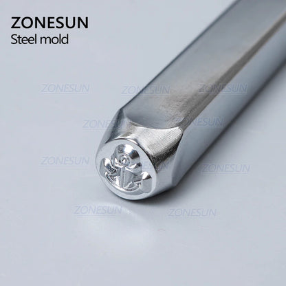 ZONESUN Anchor Jewelry Stamping Metal Alphabet LOGO Steel Stamps Mold Marking Tool Punch Die For Gold Ring Bracelet Necklace