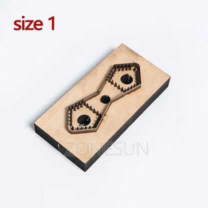 ZONESUN  Leather Handbag Accrssory Cutting Die Zipper Holder  Leather Embossing Tool For Die Cutting Machine DIY Handicraft Cut