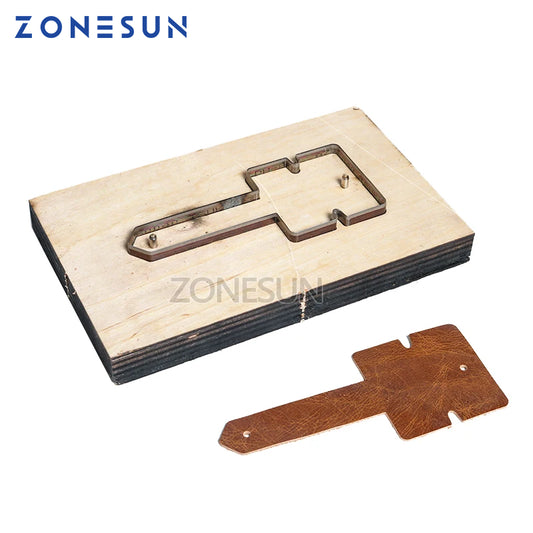 ZONESUN Customized leather cutting die shape laser punch die,photo paper,PVC/EVA sheet cutter mold,DIY leather laser knife die