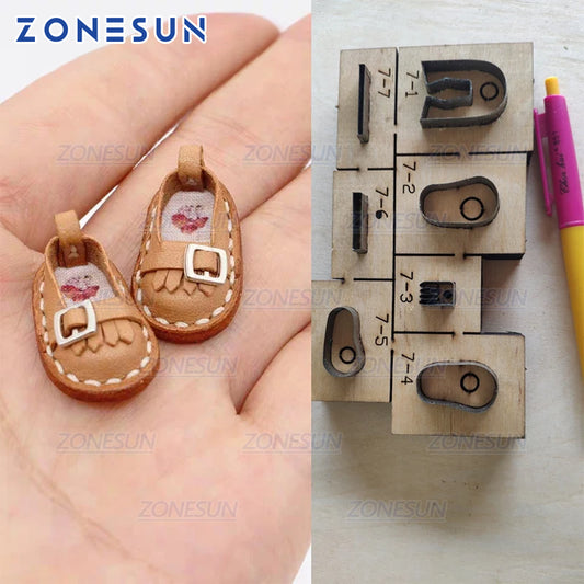 ZONESUN Custom Leather Die Cuts For Handmade Shoes Key Ring DIY Key Chain Hang Decoration Cutting Clicker Die Steel Rule Die