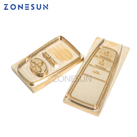 ZONESUN Customized copper Brass Stamp wood leather paper mold die cut bread die iron Heating emboss Mould Carving Brand Printing