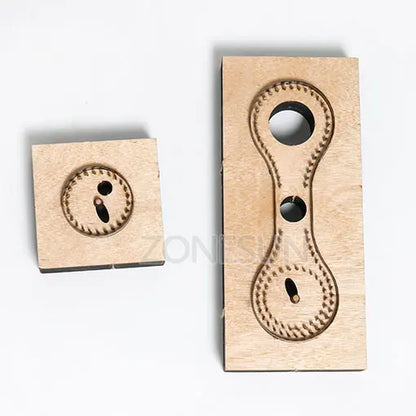 ZONESUN R102 Customized leather cutting die shape key ring  fob holder punch PVC/EVA sheet cutter DIY laser knife die classical