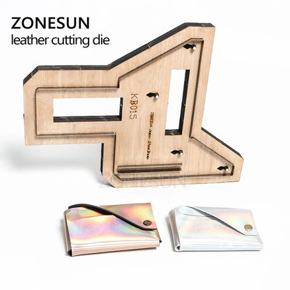 ZONESUN Credit Card holder coin purse Customized leather cutting die handicraft tool punch cutter mold DIY paper wallet cut die