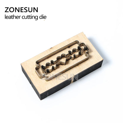 ZONESUN Custom Blade Shape Leather Earring Paper Cutting Die Tool For Die Cutting Machine DIY Punching Clicker Steel Rule Die