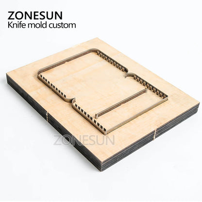 ZONESUN Customized leather shape laser punch die,photo paper,PVC/EVA sheet cutter mold,DIY leather laser knife die