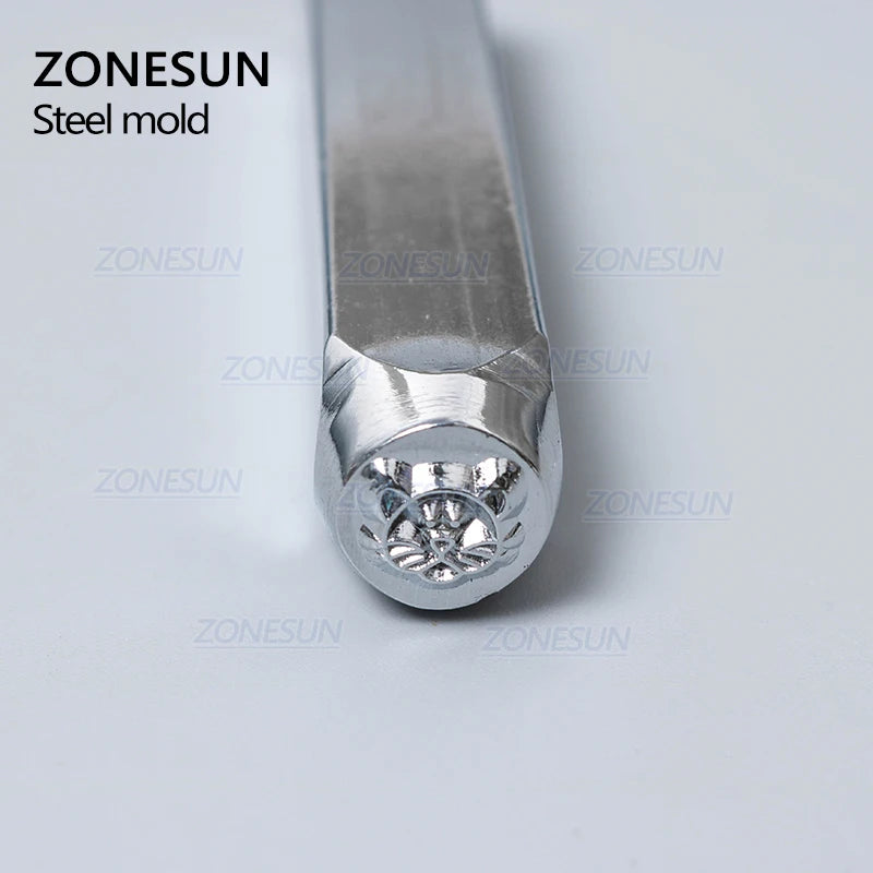 ZONESUN Cat Jewelry Stamping Metal Alphabet LOGO Steel Stamps Mold Marking Tool Punch Die For Gold Ring Bracelet Necklace