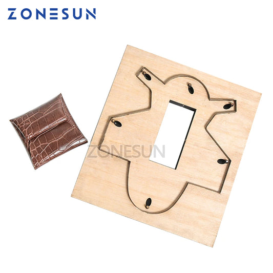 ZONESUN Z101 Customized leather cutting die handicraft tool coin purse punch coin pouch cutter mold DIY paper laser knife die