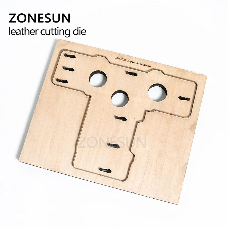 ZONESUN Customized leather cutting die handicraft tool Double open coin purse pouch punch cutter mold DIY paper wallet cut die