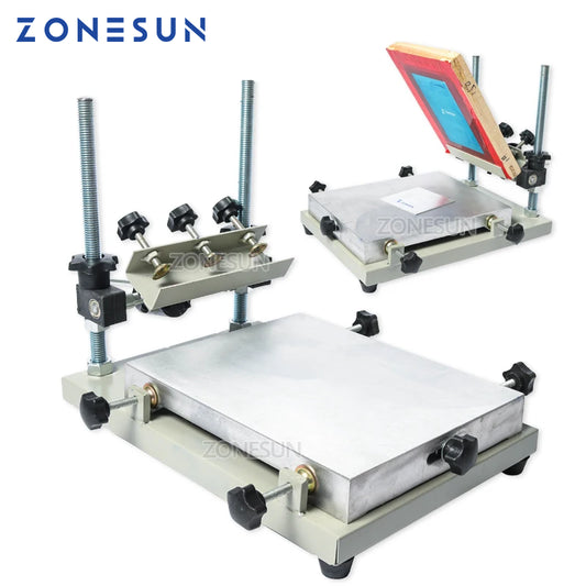 ZONESUN High Precision Stencil Printer Silk Screen Printer SMT Solder Paste Silk Screen Printing Machine For Metal Plastic Wood
