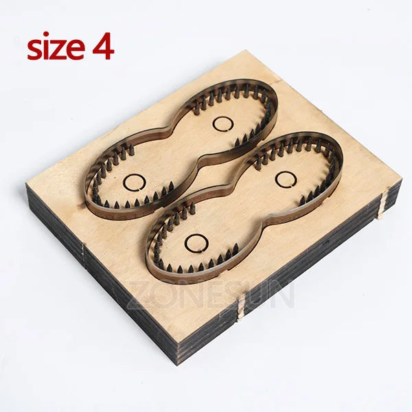 ZONESUN  Leather Handbag Accrssory Cutting Die Zipper Holder  Leather Embossing Tool For Die Cutting Machine DIY Handicraft Cut