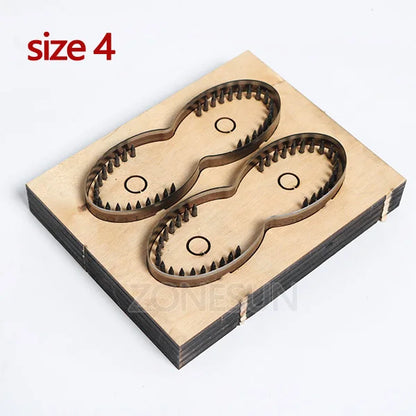 ZONESUN  Leather Handbag Accrssory Cutting Die Zipper Holder  Leather Embossing Tool For Die Cutting Machine DIY Handicraft Cut