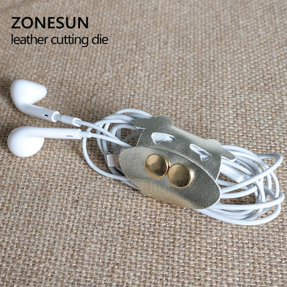 ZONESUN Customized calf leather cutting die Leather DIY Craft wire earphone collector Wooden Template Punching Cutting Mould