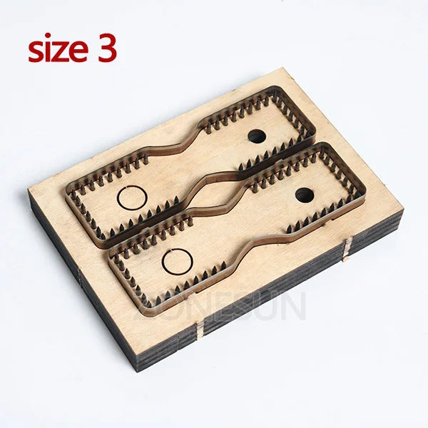 ZONESUN  Leather Handbag Accrssory Cutting Die Zipper Holder  Leather Embossing Tool For Die Cutting Machine DIY Handicraft Cut