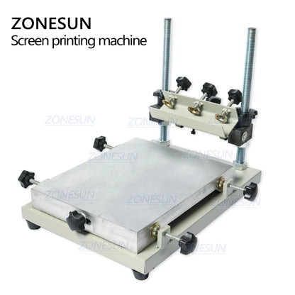 ZONESUN High Precision Stencil Printer Silk Screen Printer SMT Solder Paste Silk Screen Printing Machine For Metal Plastic Wood
