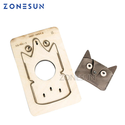 ZONESUN  Customized owl shape Leather Craft DIY Wooden Template Knife Punching tool laser Cutting die Mold animal Japanese steel