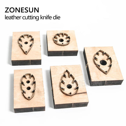 ZONESUN leather earring cutting die leaf shape paper art leather decoration tool for die cutting machine DIY handicraft cutter