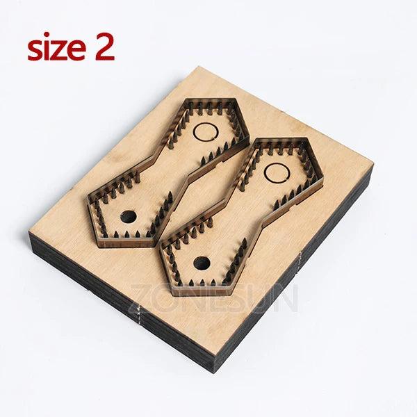 ZONESUN  Leather Handbag Accrssory Cutting Die Zipper Holder  Leather Embossing Tool For Die Cutting Machine DIY Handicraft Cut