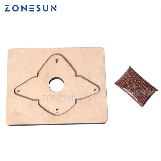 ZONESUN D2 Custom Leather Coin Purse Cutting Die Cutter  Clicker Steel Rule Die Leather Pucnhing Tool For Die Cutting Machine