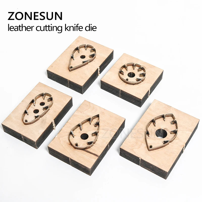 ZONESUN leather earring cutting die leaf shape paper art leather decoration tool for die cutting machine DIY handicraft cutter