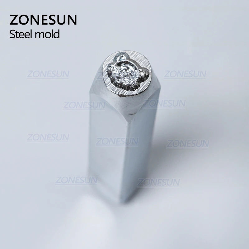 ZONESUN Cat Jewelry Stamping Metal Alphabet LOGO Steel Stamps Mold Marking Tool Punch Die For Gold Ring Bracelet Necklace