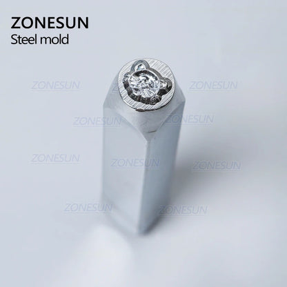 ZONESUN Cat Jewelry Stamping Metal Alphabet LOGO Steel Stamps Mold Marking Tool Punch Die For Gold Ring Bracelet Necklace