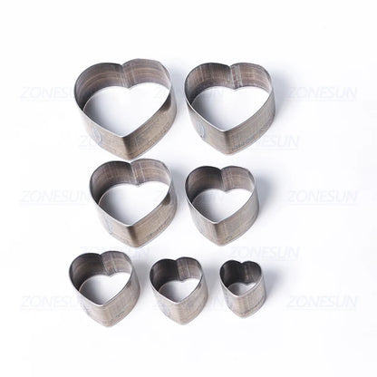 ZONESUN Half-Circle Drop Leather Cutting Die Clicker Steel Rule Die 20/25/30/50mm Punching Tool For Cutting Out Leather Earring