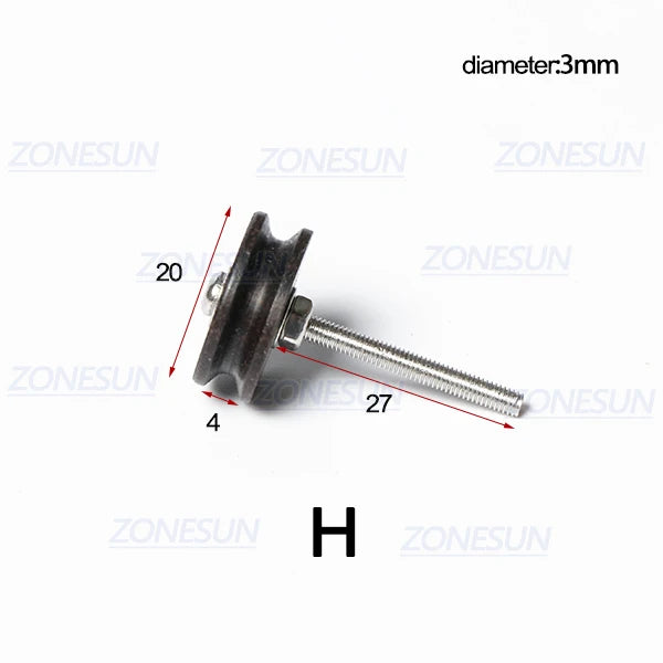 ZONESUN PJ-MT1 Leather Polish Tool Leather Burnishing Machine Ebony Wood Edge Polishing Slicker Leather Tip Side Border Polisher