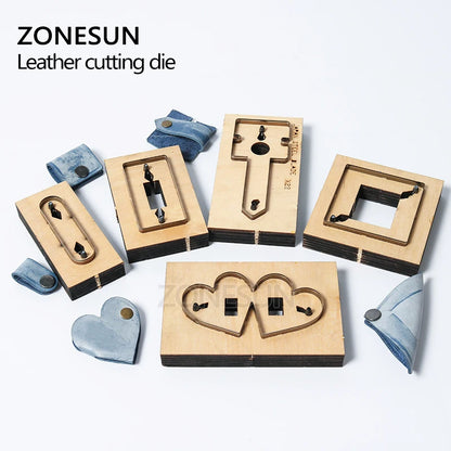 ZONESUN DIY Earphone Cord Keeper Leather Cord Organizer Earbud Holder Cutting Die For Die Cutting Machine Handicraft Cutter