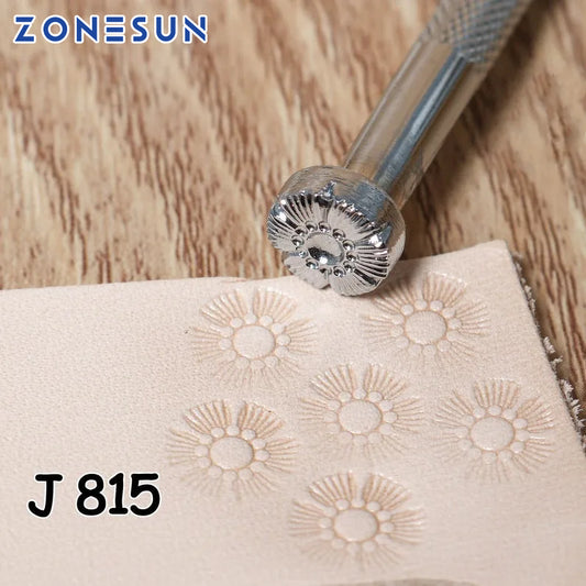 ZONESUN leather pattern cold stamping embossing printing beveling engrave mold tool handmade handicraft diy
