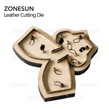 ZONESUN Custom Horse Leather Key Chain Die Cuts For Handmade Key Ring DIY  Hang Decoration Cutting Clicker Die Steel Rule Die
