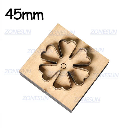 ZONESUN Flower Leather Cutting Die DIY Cut Out Leather Decoration Wood Template Punching Die Cuts Steel Rule Die
