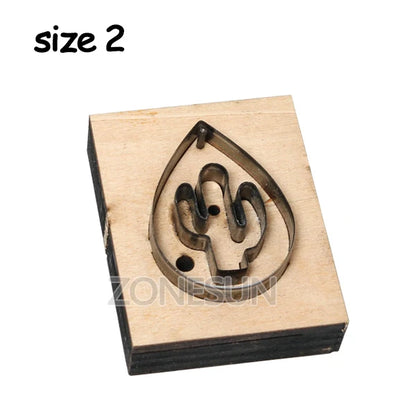 ZONESUN Fish DIY Cutter Leather Earring Cutting Die Cactus Leather Decoration Earring Template For Die Cutting Machine Clicker