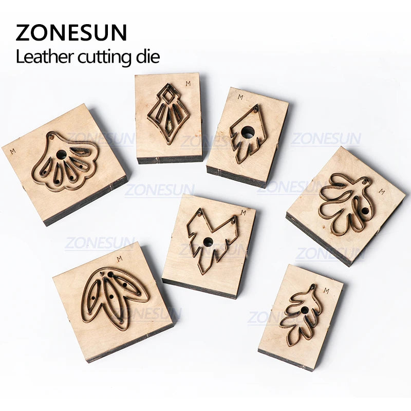 ZONESUN Leather Earring Cutting Die Leaf Paper Art Leather Decoration Tool For Die Cutting Machine DIY Handicraft Cutter