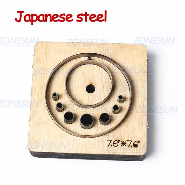 ZONESUN T6 DIY Custom Cutter Leather Earring Cutting Die Leather Cut Out Earring Punch Hand Tool Cut Knife Mould