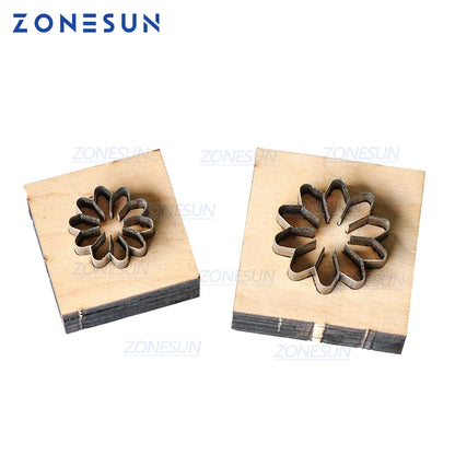 ZONESUN Flower Leather Cutting Die DIY Cut Out Leather Decoration Wood Template Punching Die Cuts Steel Rule Die