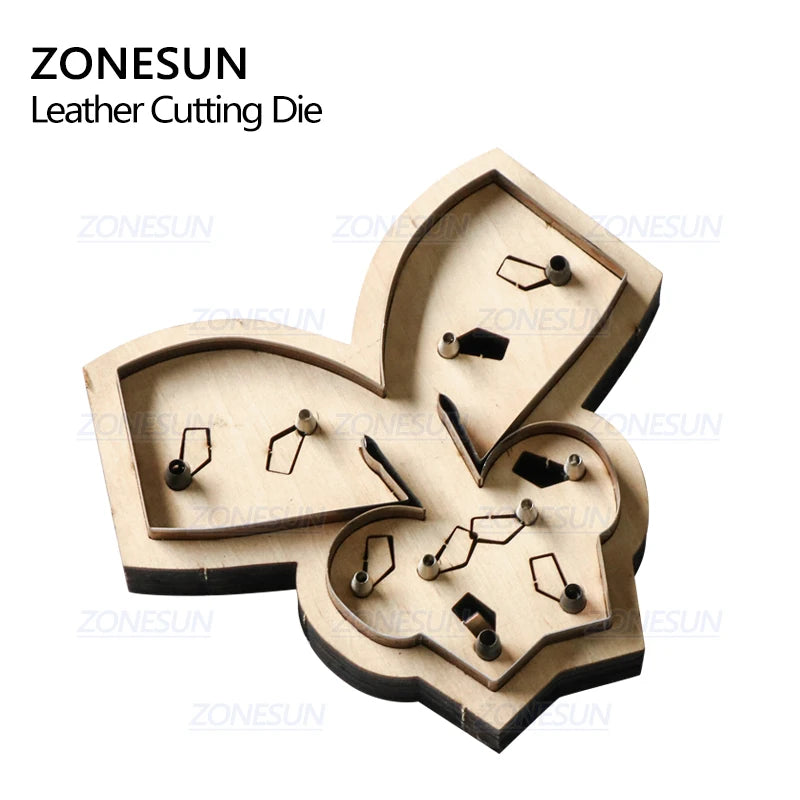 ZONESUN Custom Horse Leather Key Chain Die Cuts For Handmade Key Ring DIY  Hang Decoration Cutting Clicker Die Steel Rule Die