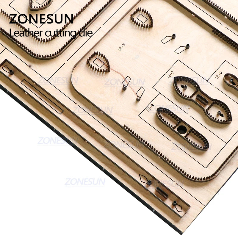 ZONESUN Shoulder Bag Leather Cutting Die Custom Cross-body bag Punching Tool Bag Steel Rule Die Small Wallet Cutter Die Cuts