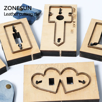 ZONESUN DIY Earphone Cord Keeper Leather Cord Organizer Earbud Holder Cutting Die For Die Cutting Machine Handicraft Cutter