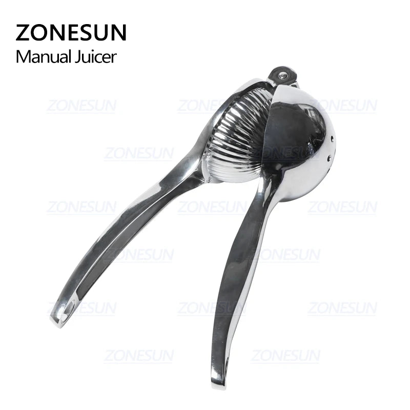 ZONESUN Mini Stainless Steel Citrus Fruits Squeezer Orange Lemon Pomegranate Hand Press Manual Juicer Lemon Pressing Machine