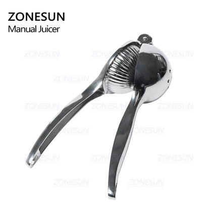 ZONESUN Mini Stainless Steel Citrus Fruits Squeezer Orange Lemon Pomegranate Hand Press Manual Juicer Lemon Pressing Machine