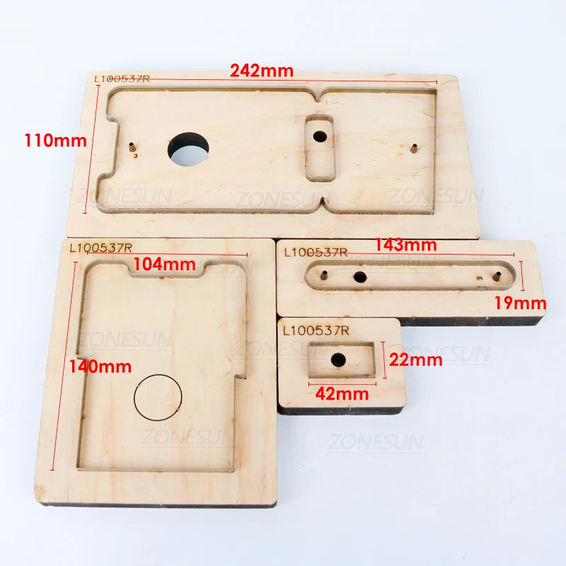 ZONESUN Card clip / Wallet / Purse/Change Purse Steel Rule Die Cut, Cutting Mold for Leather, Steel Punch - Cutter