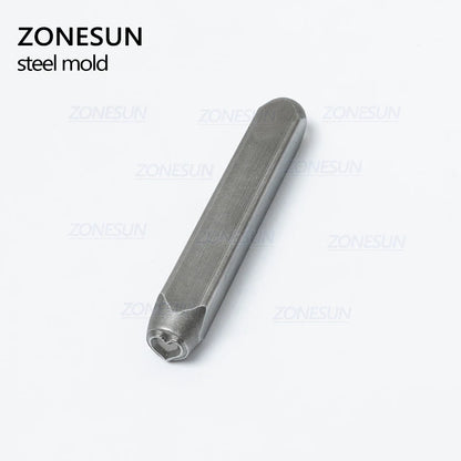 ZONESUN Heart Jewelry Stamping Metal Alphabet LOGO Steel Stamps Mold Marking Tool For Gold Ring Bracelet Necklace