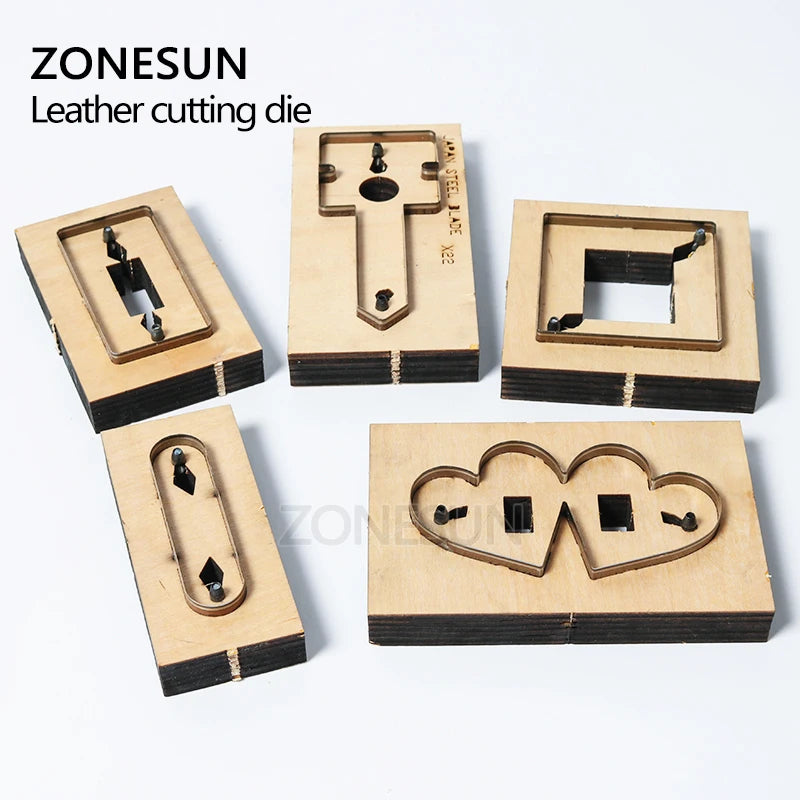 ZONESUN DIY Earphone Cord Keeper Leather Cord Organizer Earbud Holder Cutting Die For Die Cutting Machine Handicraft Cutter