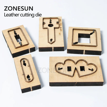 ZONESUN DIY Earphone Cord Keeper Leather Cord Organizer Earbud Holder Cutting Die For Die Cutting Machine Handicraft Cutter