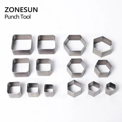 ZONESUN Half-Circle Drop Leather Cutting Die Clicker Steel Rule Die 20/25/30/50mm Punching Tool For Cutting Out Leather Earring