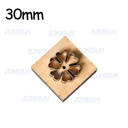 ZONESUN Flower Leather Cutting Die DIY Cut Out Leather Decoration Wood Template Punching Die Cuts Steel Rule Die