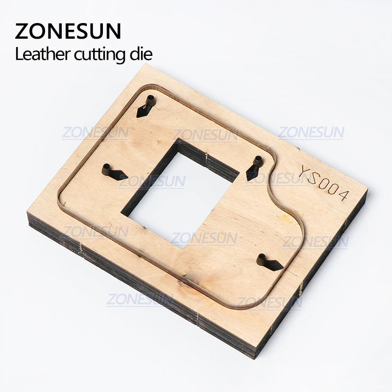 ZONESUN S004 Custom Leather Key Chain Die Cuts For Handmade Key Cover Key Fob Hang Decoration Cutting Clicker Die Steel Rule Die