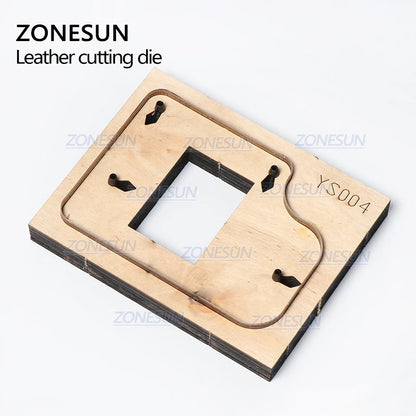 ZONESUN S004 Custom Leather Key Chain Die Cuts For Handmade Key Cover Key Fob Hang Decoration Cutting Clicker Die Steel Rule Die