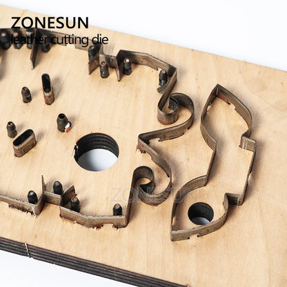 ZONESUN Japan Steel Blade Rule Die Clicker Dies Punch Tool Pig Cutting Mold Wood Templat  For Leather Die Cutting Machine